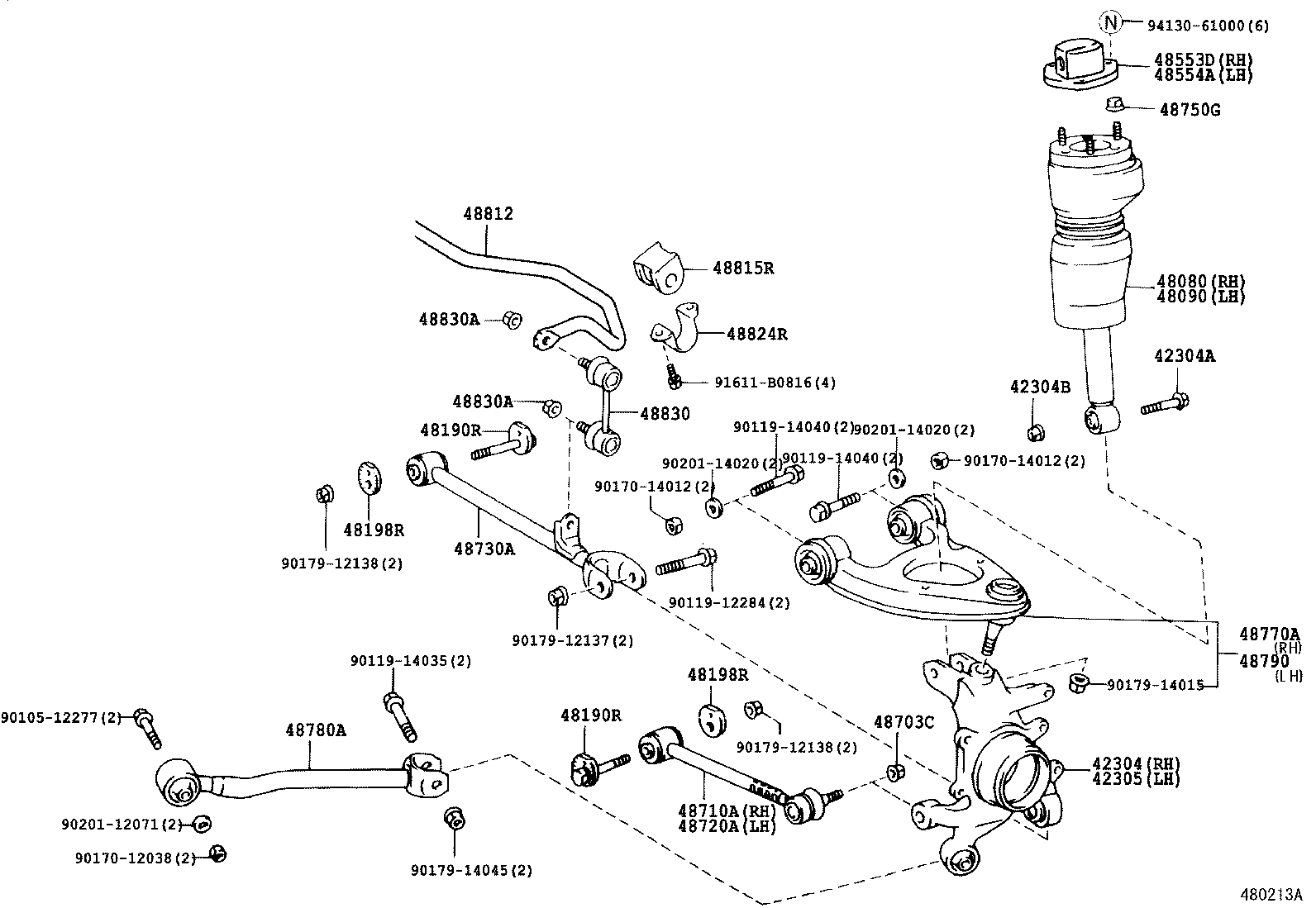 48198-22020 CAM, REAR SUSPENSION CAMBER ADJUST, NO.2 product image