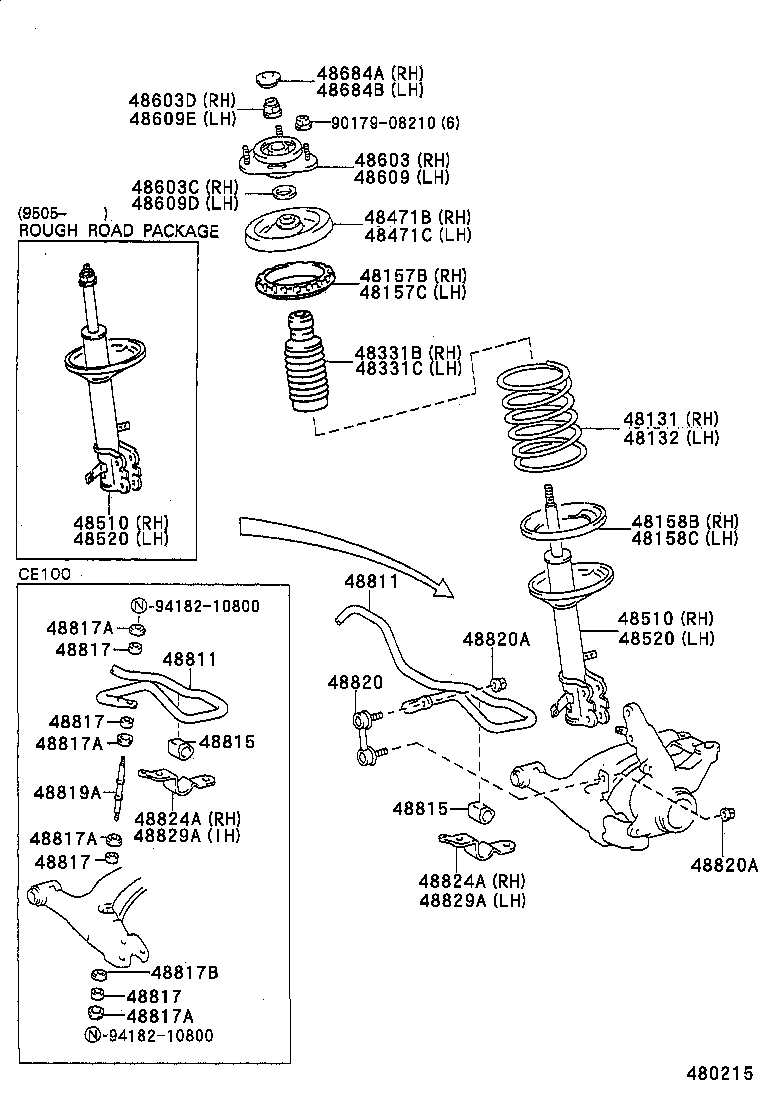 48131-1L430 SPRING, FRONT COIL, LH product image