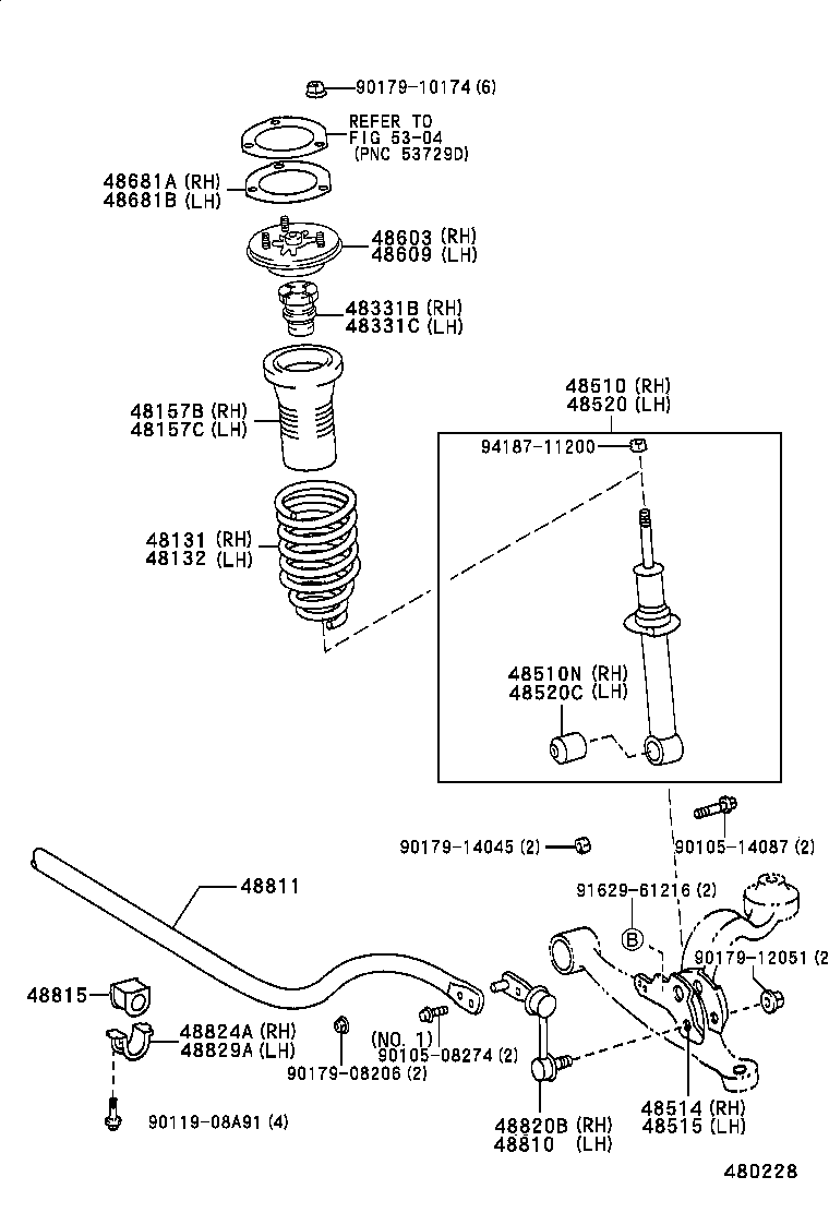 48131-3A060 SPRING, FRONT COIL, LH product image