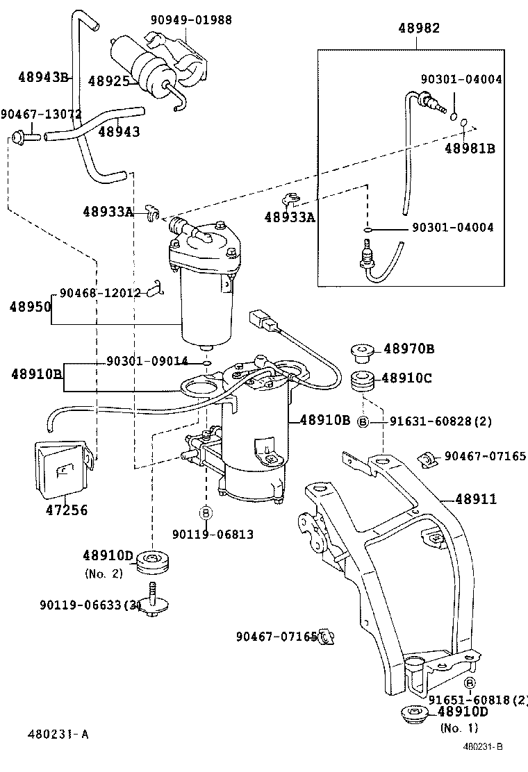 48983-30100 TUBE, HEIGHT CONTROL, NO.3 product image