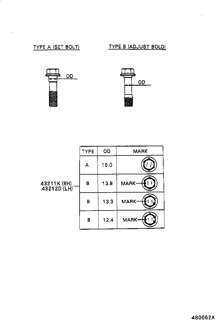 43212-10071 KNUCKLE, STEERING, LH product image