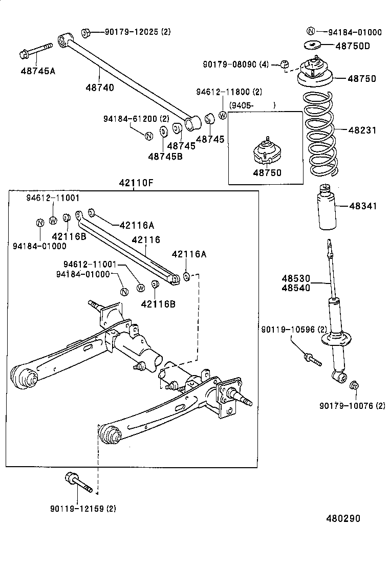 48231-10261 SPRING, COIL, REAR product image