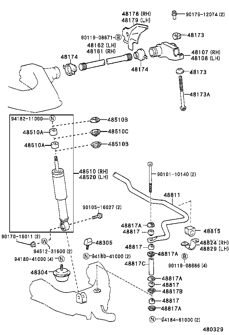 48102-35220 LEAF, FRONT SPRING, NO.2 product image