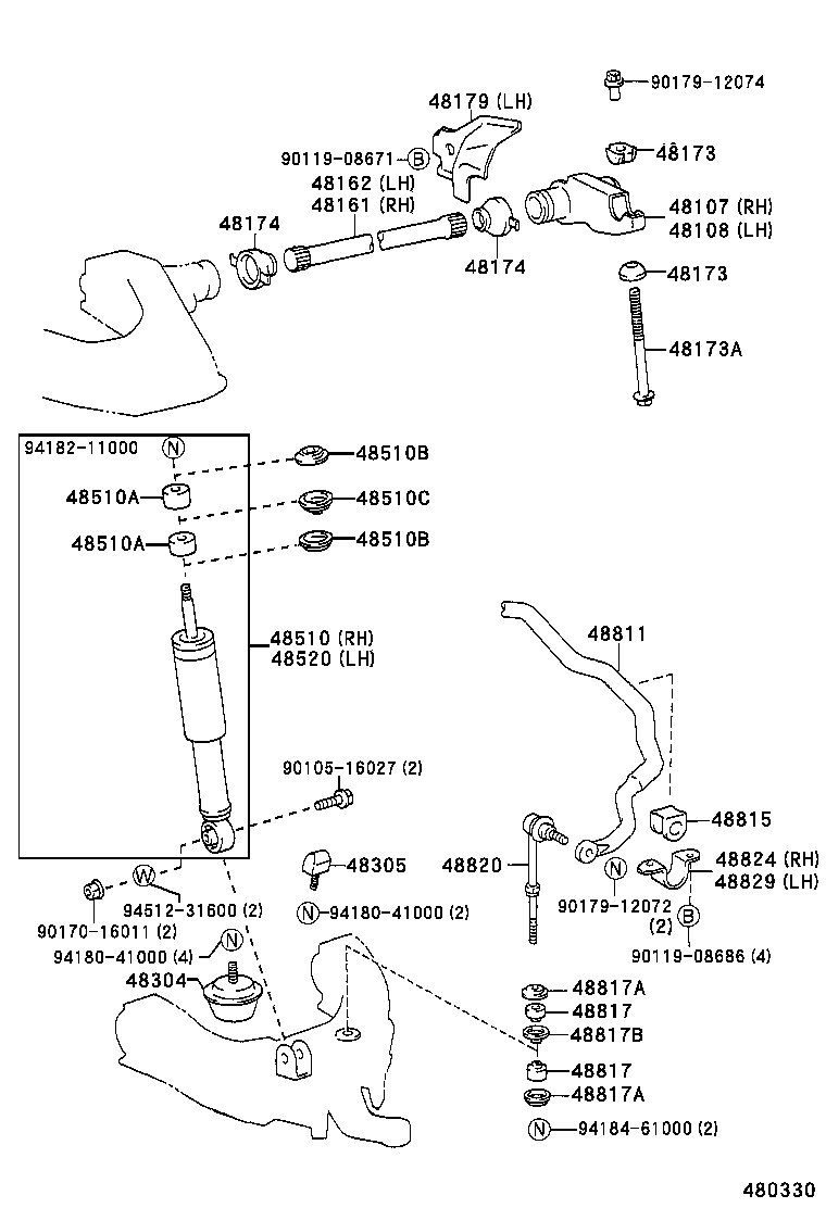 48102-35220 LEAF, FRONT SPRING, NO.2 product image