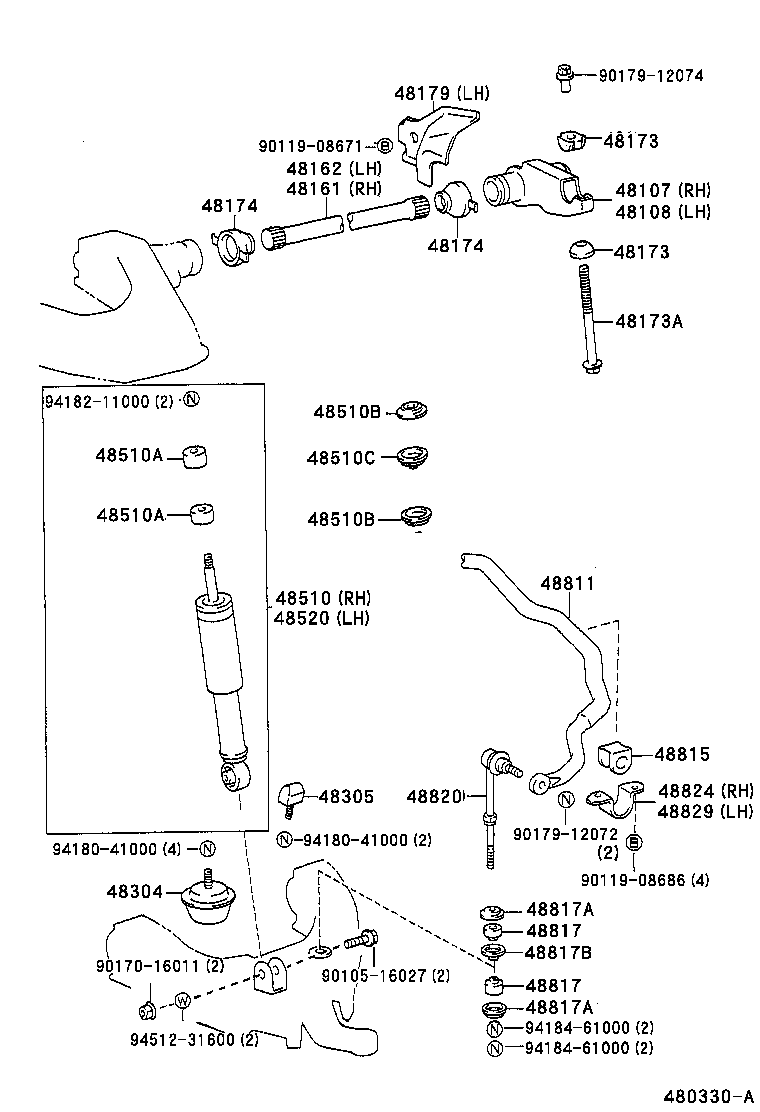 48103-35220 LEAF, FRONT SPRING, NO.3 product image