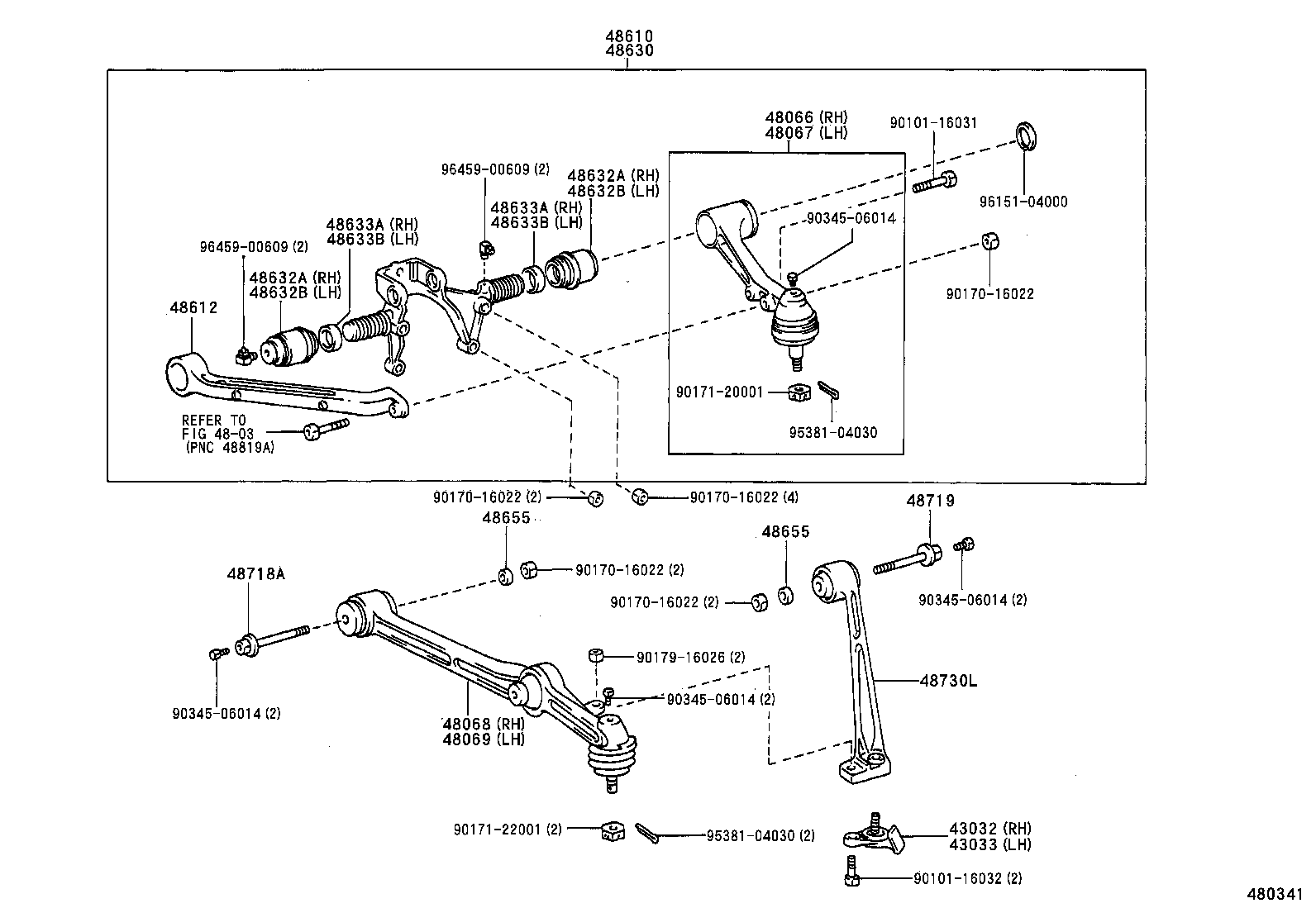43212-37060 KNUCKLE, STEERING, LH product image