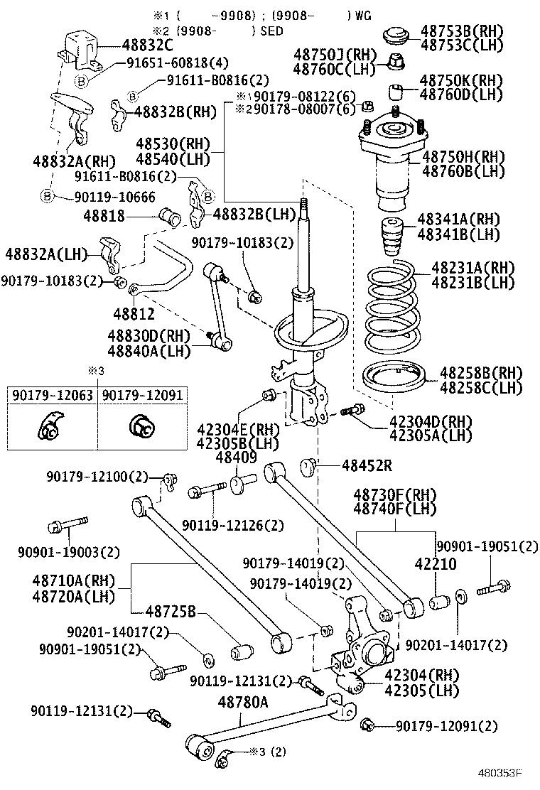 48231-33450 SPRING, COIL, REAR RH product image