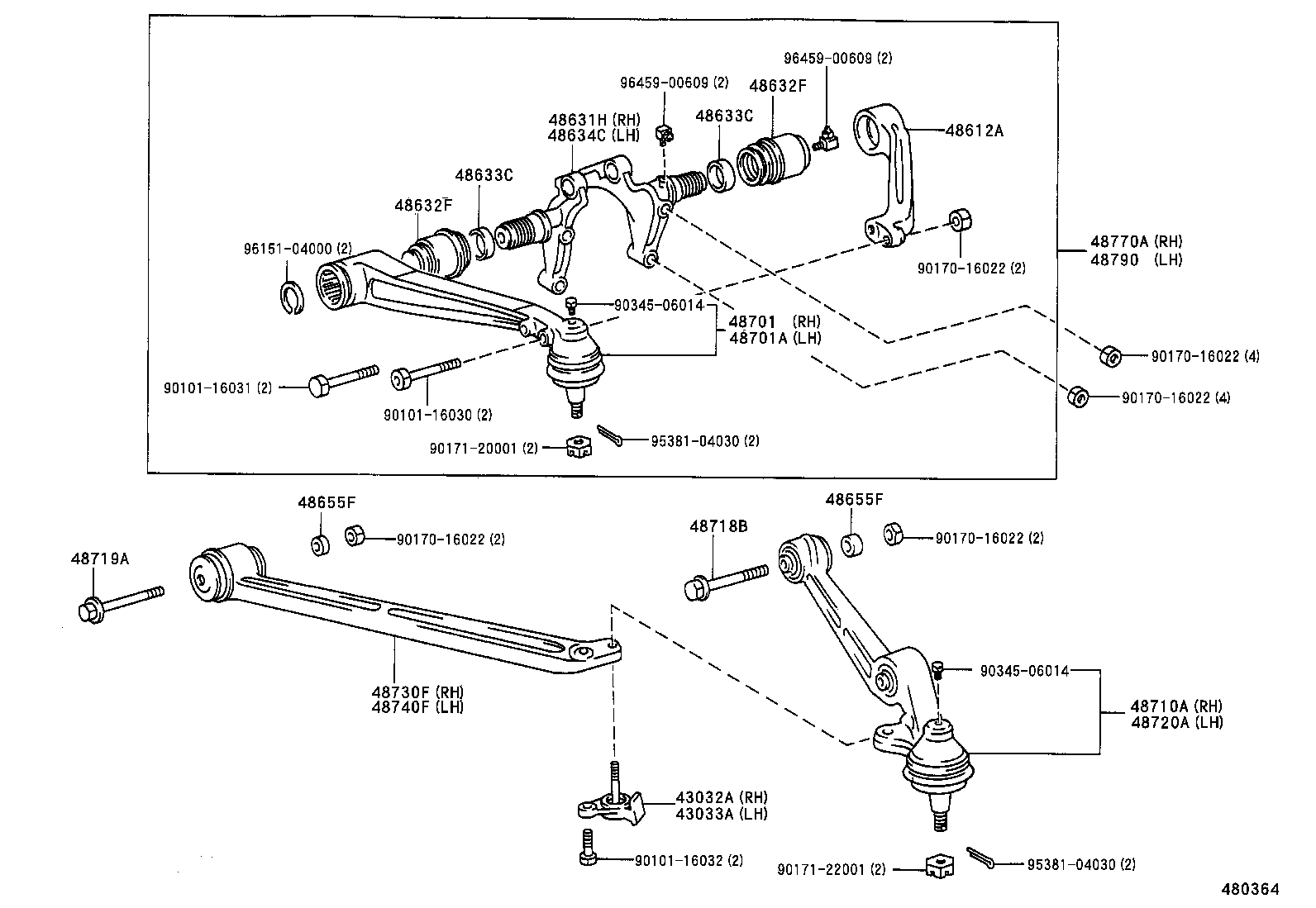 48247-3B511 BOLT, REAR SPRING, CENTER product image