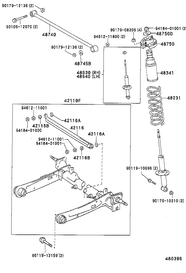48231-10360 SPRING, COIL, REAR product image