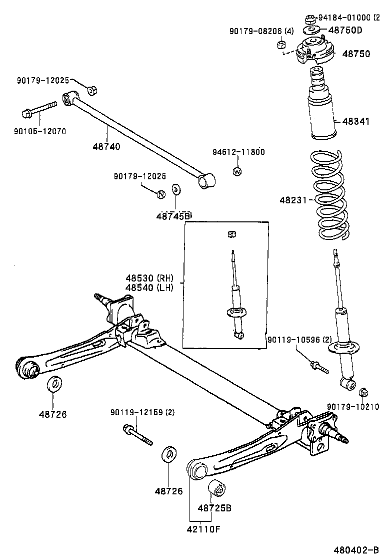 48231-16710 SPRING, COIL, REAR product image