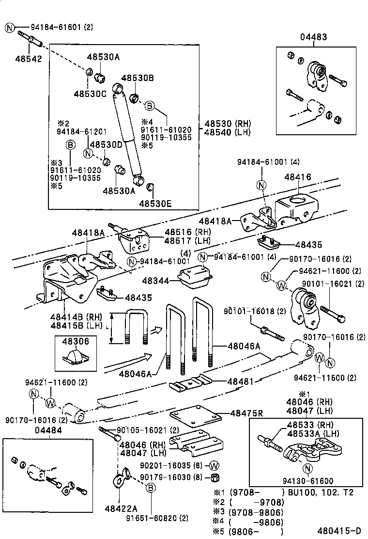 48416-36240 BRACKET, SPRING, NO.4 product image