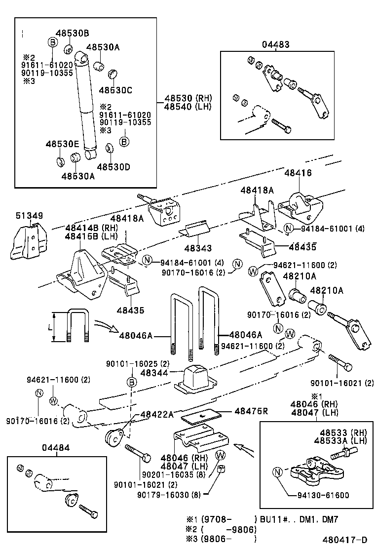 48416-36240 BRACKET, SPRING, NO.4 product image