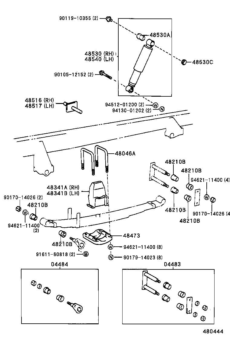 48215-2E080 LEAF, REAR SPRING, NO.5 product image