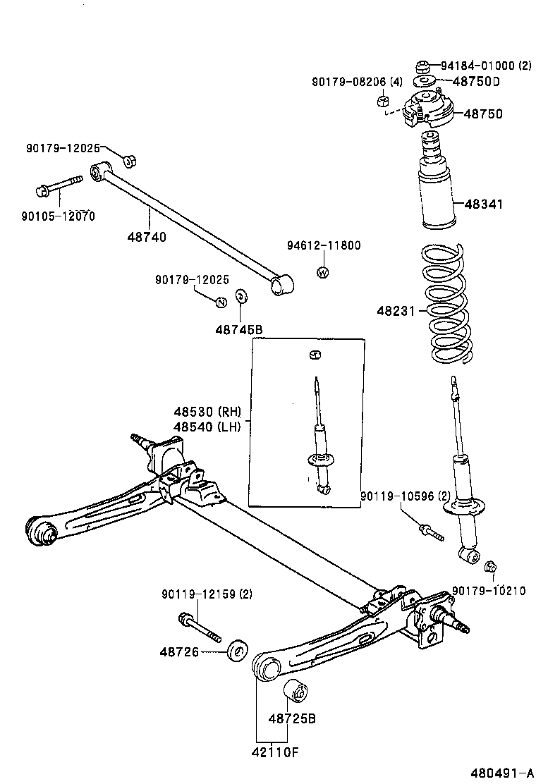 48231-10330 SPRING, COIL, REAR product image
