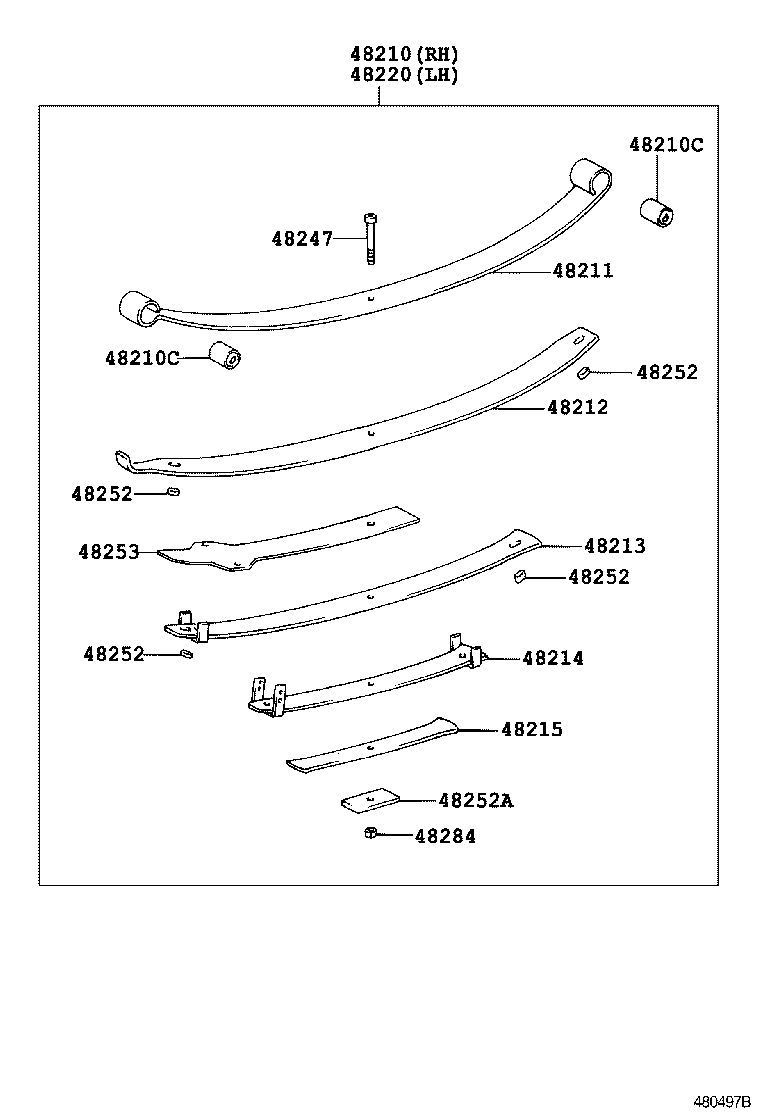48046-26111 SEAT SUB-ASSY, SPRING U BOLT, RH product image