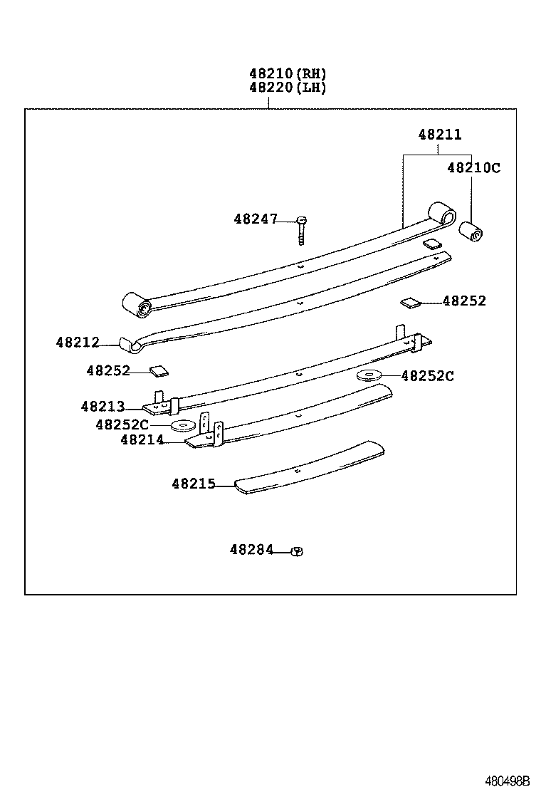 48046-26111 SEAT SUB-ASSY, SPRING U BOLT, RH product image