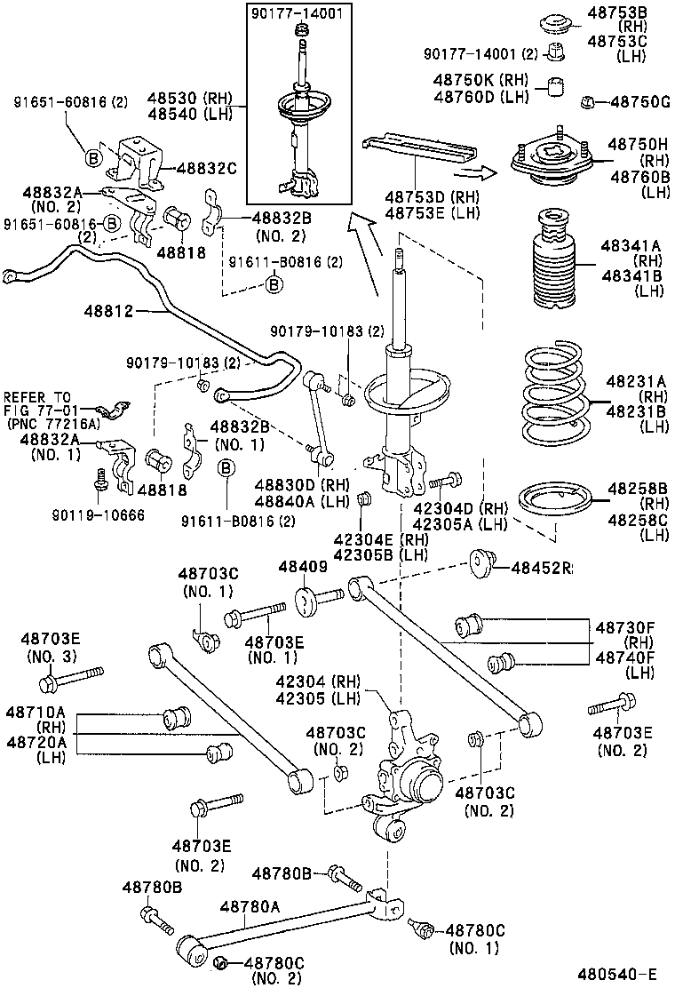 48231-21080 SPRING, COIL, REAR RH product image