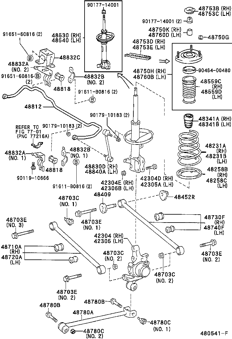 48231-21080 SPRING, COIL, REAR RH product image
