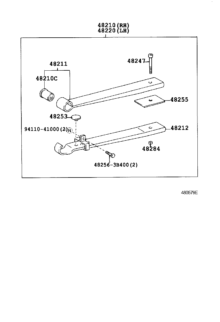 48031-36150 LEAF, REAR SPRING, NO.1 product image