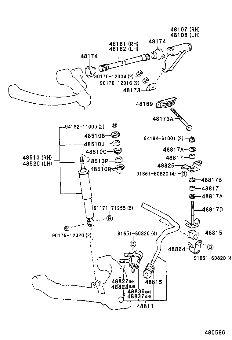 48161-27210 SPRING, TORSION BAR, RH product image