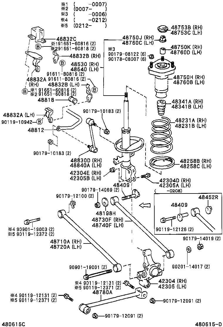 Toyota 42305-33020 CARRIER SUB-ASSY, REAR AXLE, LH