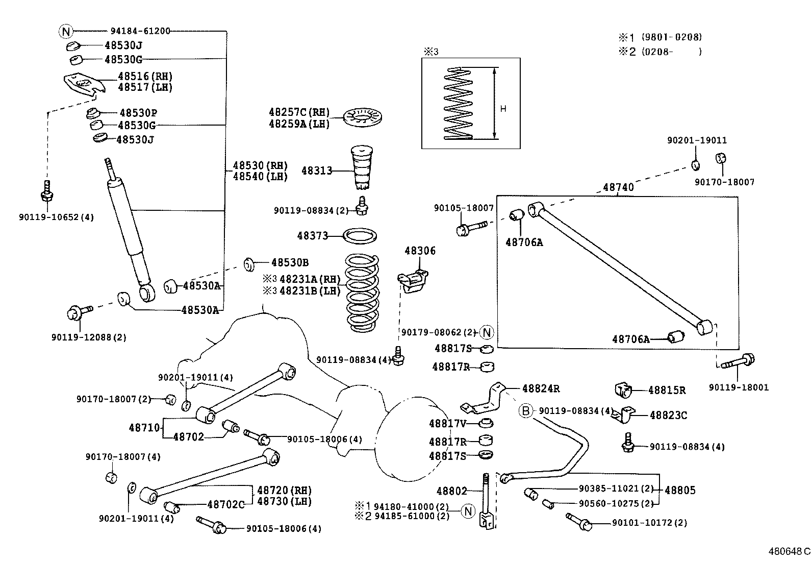 48231-6A340 SPRING, COIL, REAR RH product image