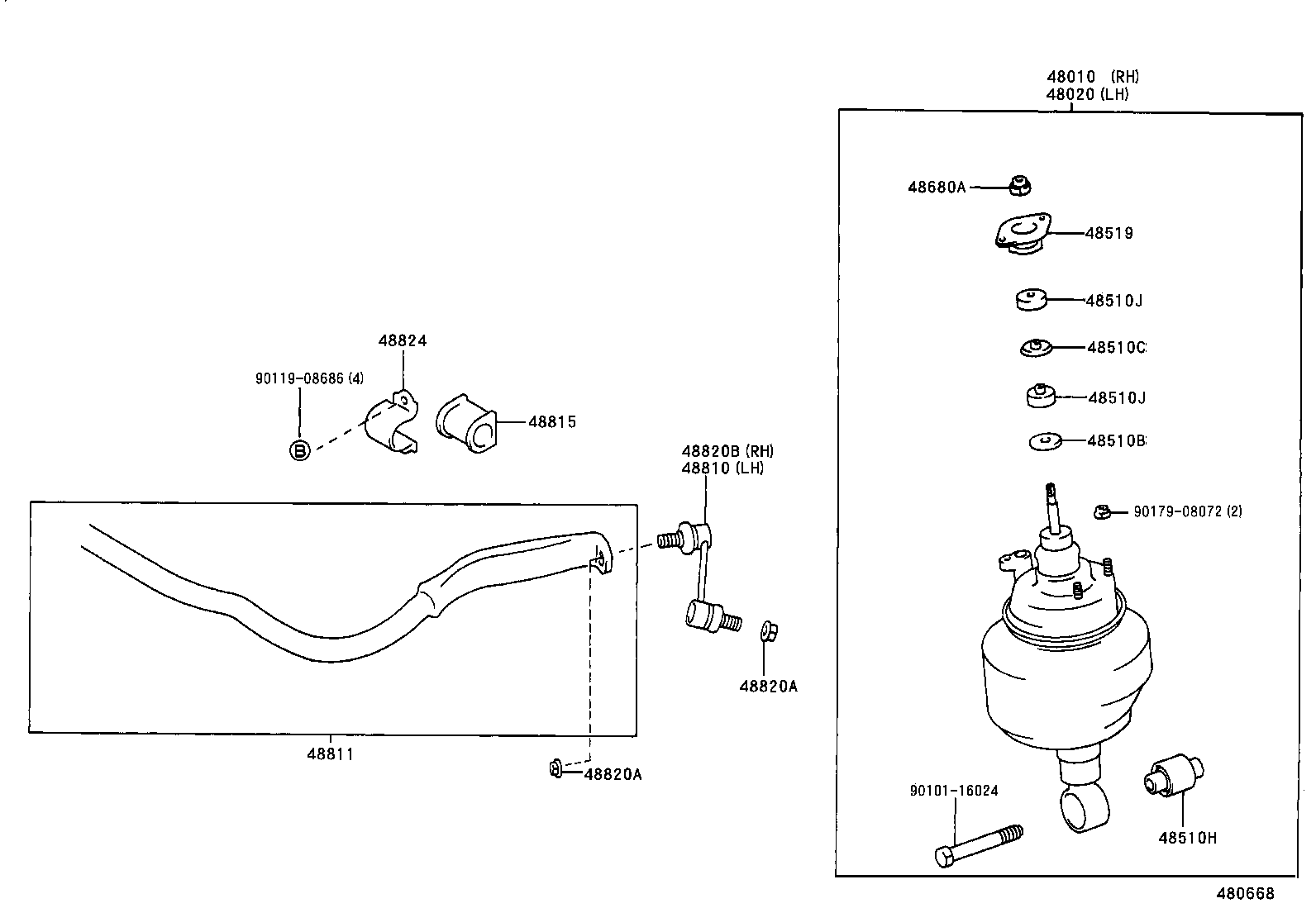 48131-30810 SPRING, FRONT COIL, RH product image