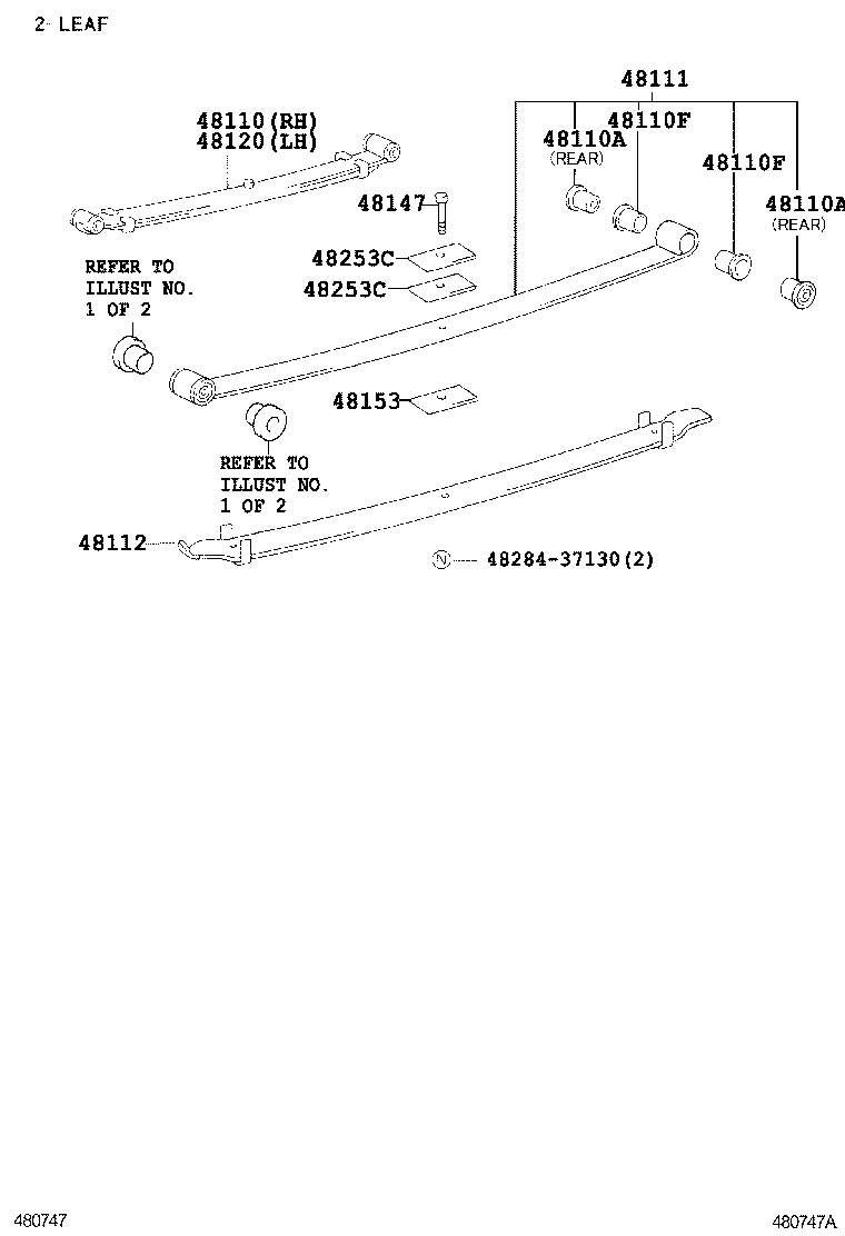 48101-3B683 LEAF, FRONT SPRING, NO.1 product image