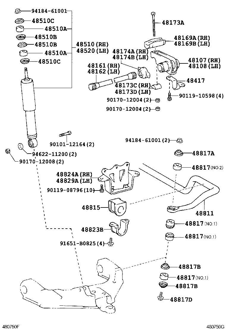 48161-26300 SPRING, TORSION BAR, RH product image