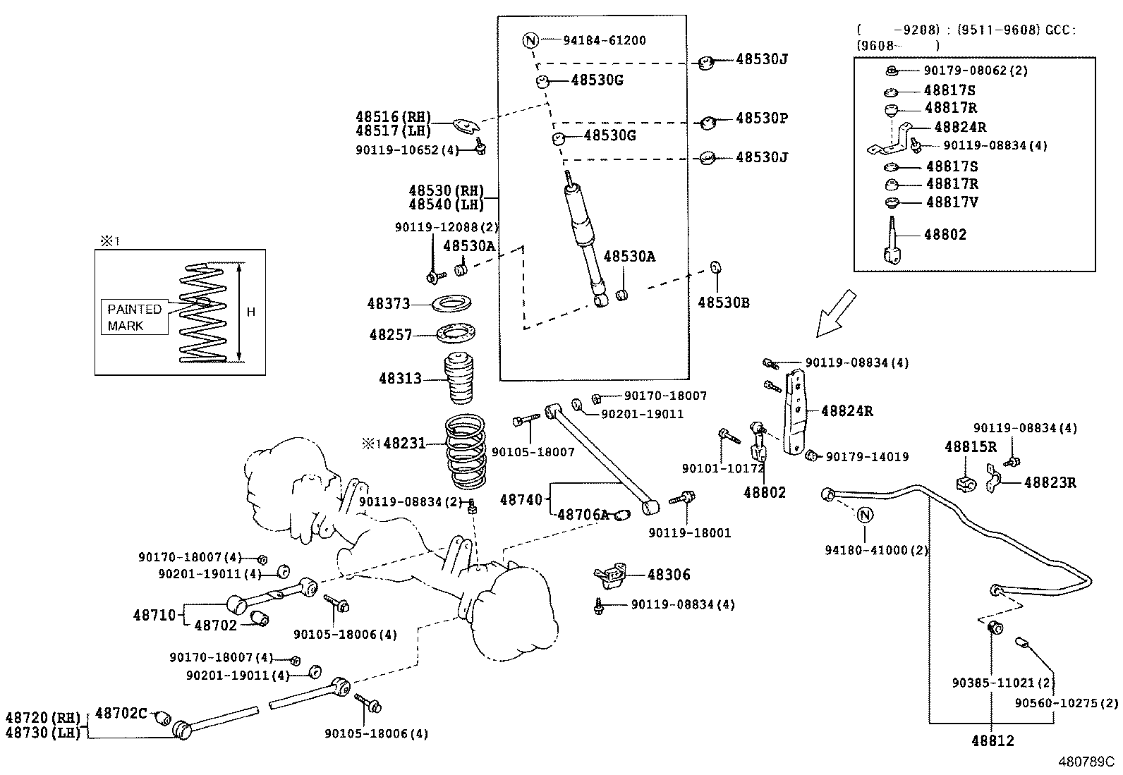 48231-60830 SPRING, COIL, REAR product image