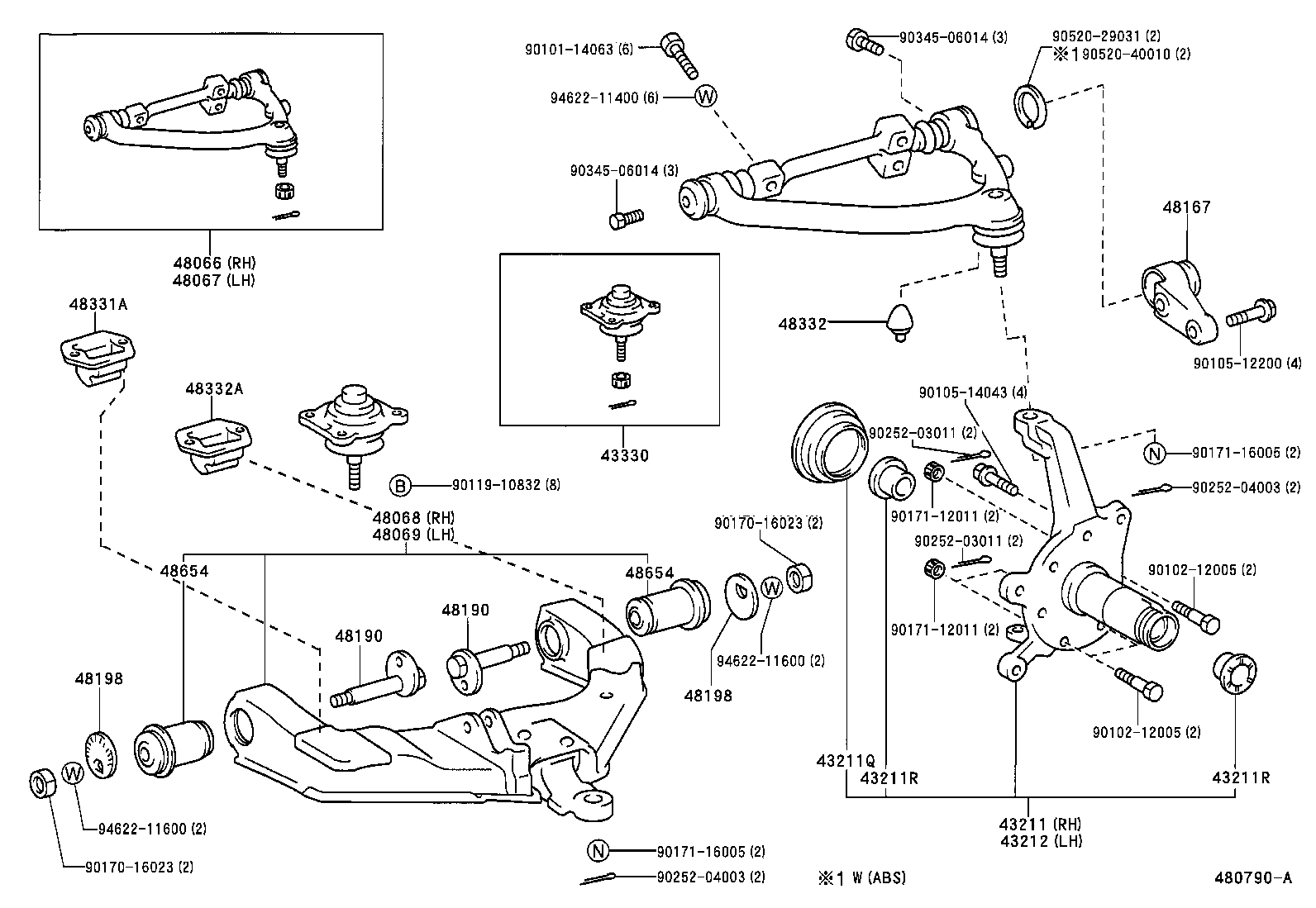 48106-26040 ARM, TORQUE product image