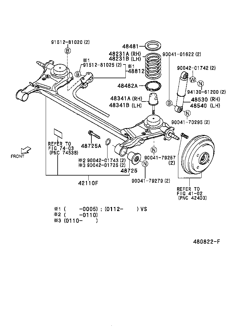 48482-97201 SEAT, REAR SPRING, LOWER product image