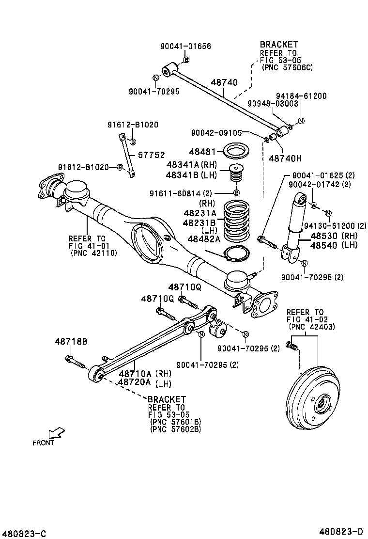 48482-97201 SEAT, REAR SPRING, LOWER product image