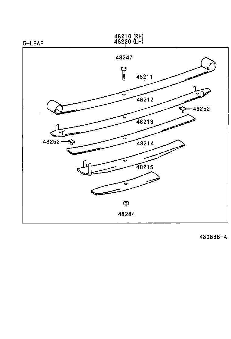48046-0B010 SEAT SUB-ASSY, SPRING U BOLT, RH product image