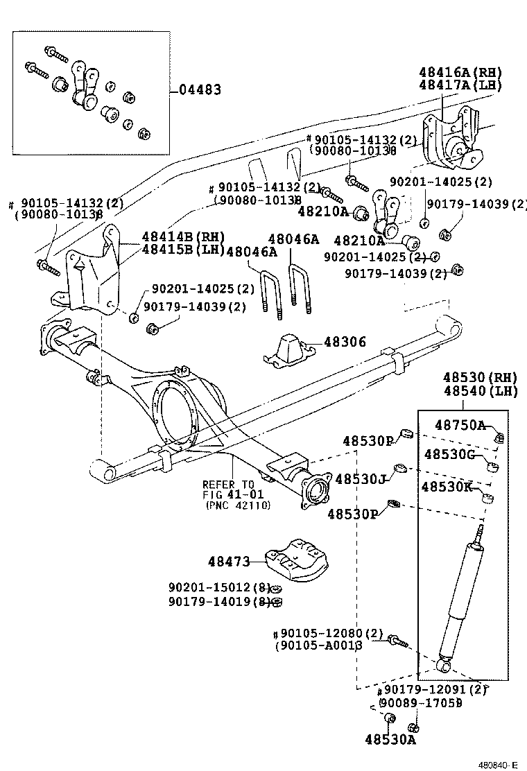Toyota 48531-A9130 ABSORBER ASSY, SHOCK, REAR RH