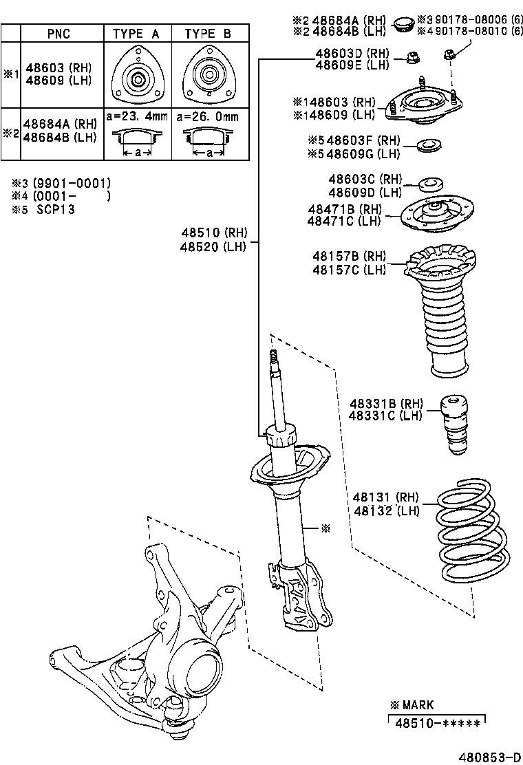 48131-52050 SPRING, FRONT COIL, RH product image