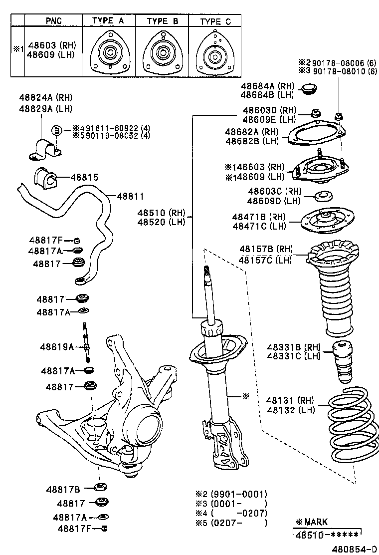 48131-52370 SPRING, FRONT COIL, RH product image