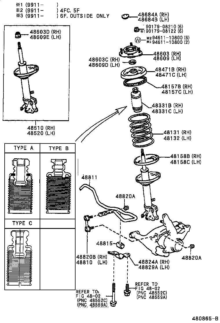 48131-02670 SPRING, FRONT COIL, RH product image