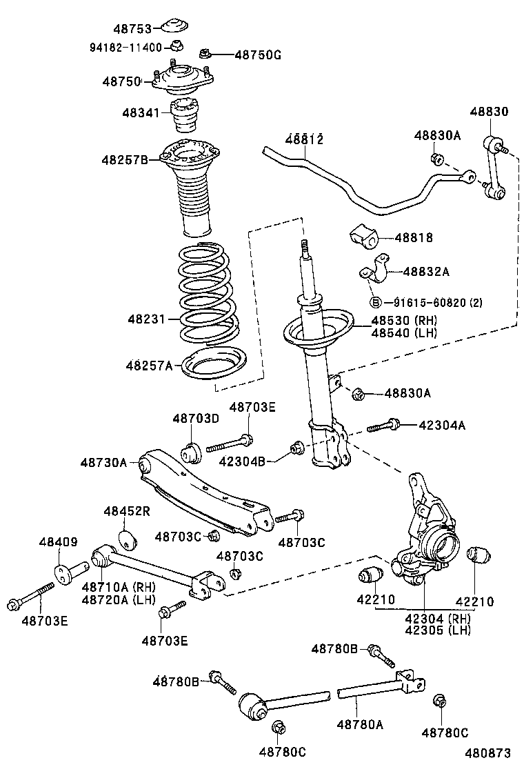 48231-32500 SPRING, COIL, REAR product image