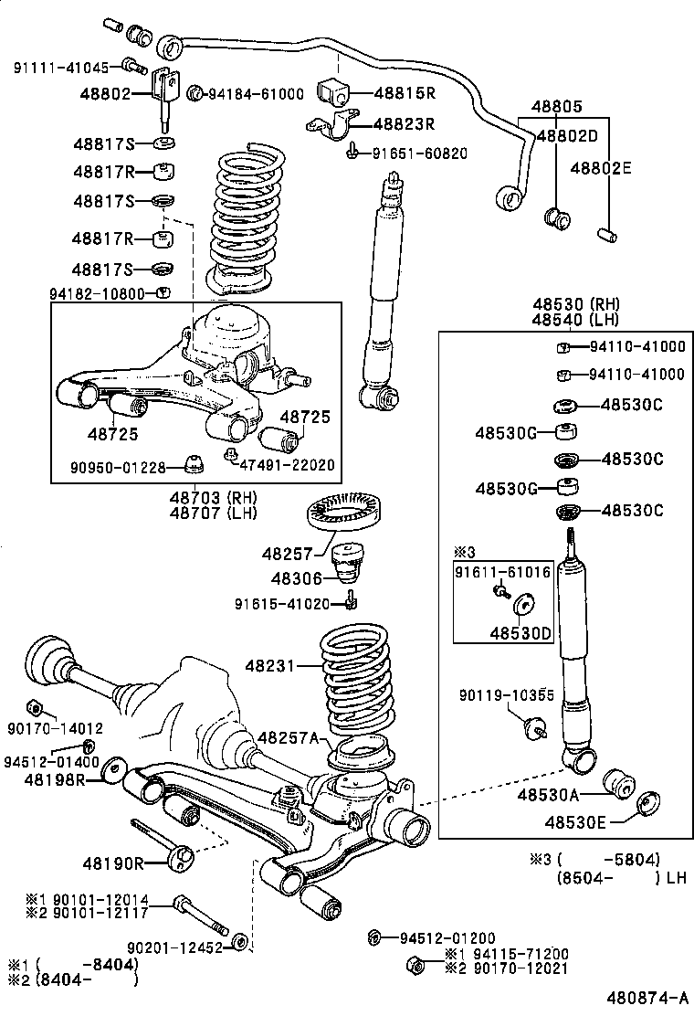 Toyota 48231-14570 SPRING, COIL, REAR