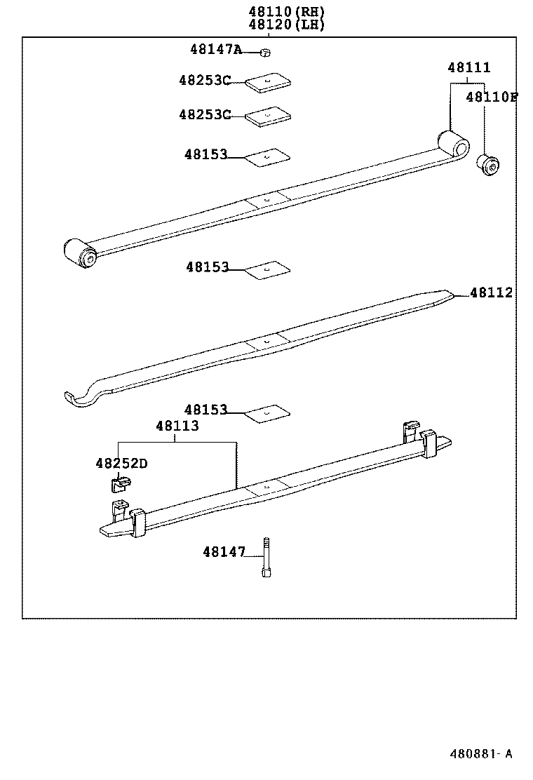 48155-3B470 NUT, FRONT SPRING CENTER BOLT product image
