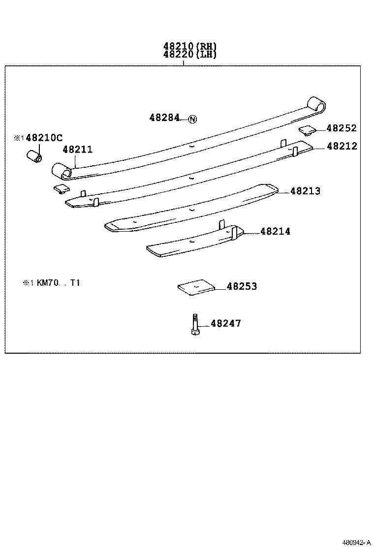 48046-27160 SEAT SUB-ASSY, SPRING U BOLT, RH product image