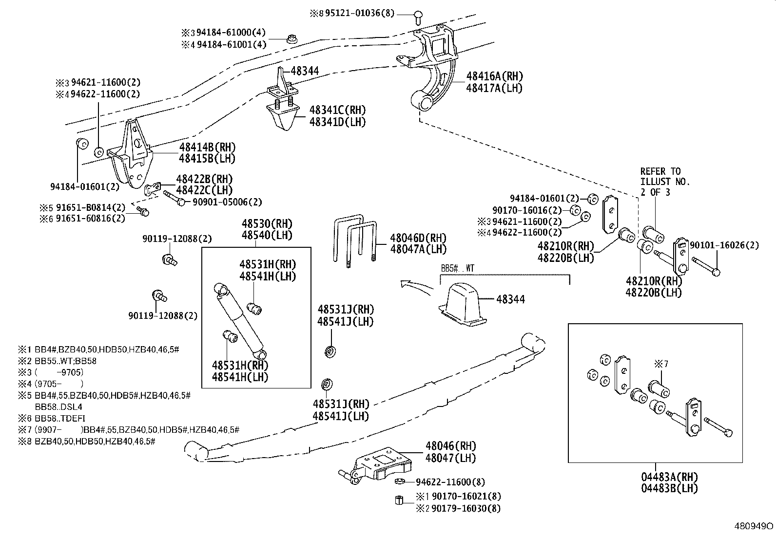 48031-36150 LEAF, REAR SPRING, NO.1 product image
