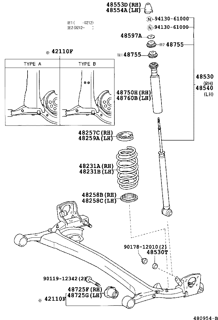 42110-52050 BEAM ASSY, REAR AXLE product image