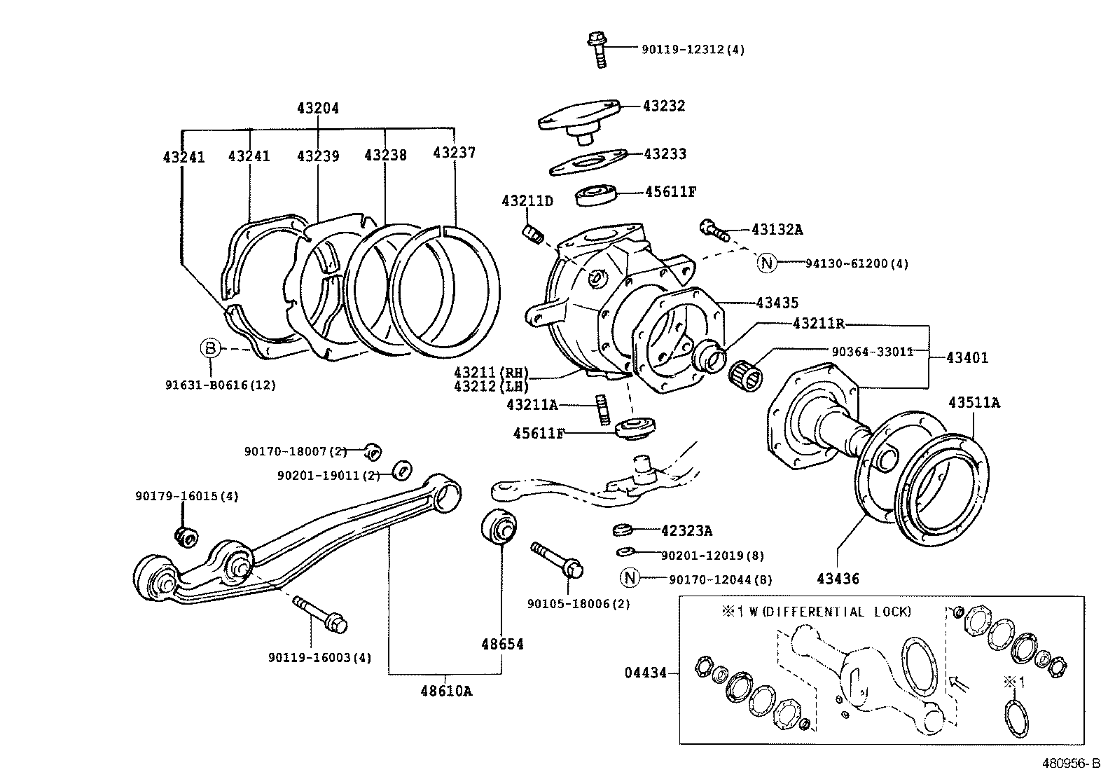 43236-60020 SHIM, STEERING KNUCKLE ADJUST, NO.1 product image