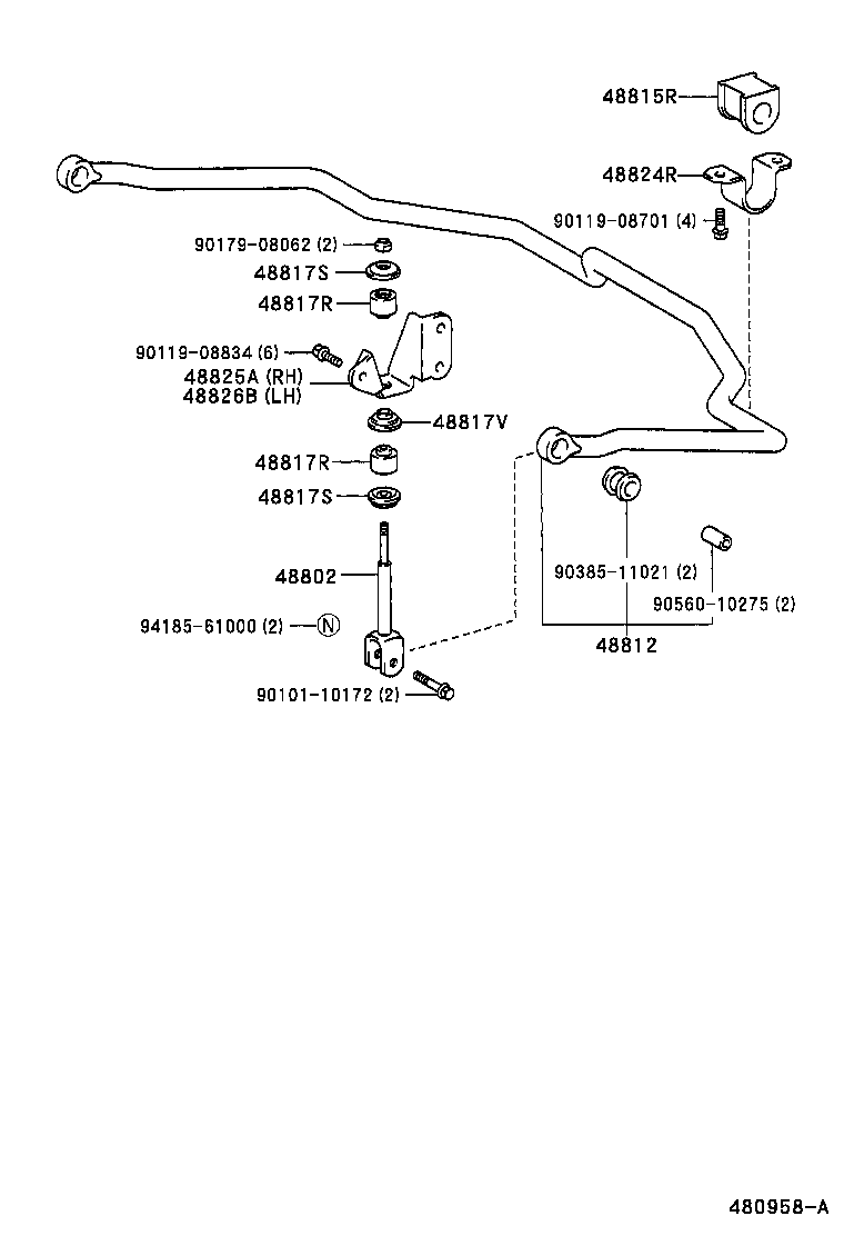 48031-60070 LEAF, REAR SPRING, NO.1 product image
