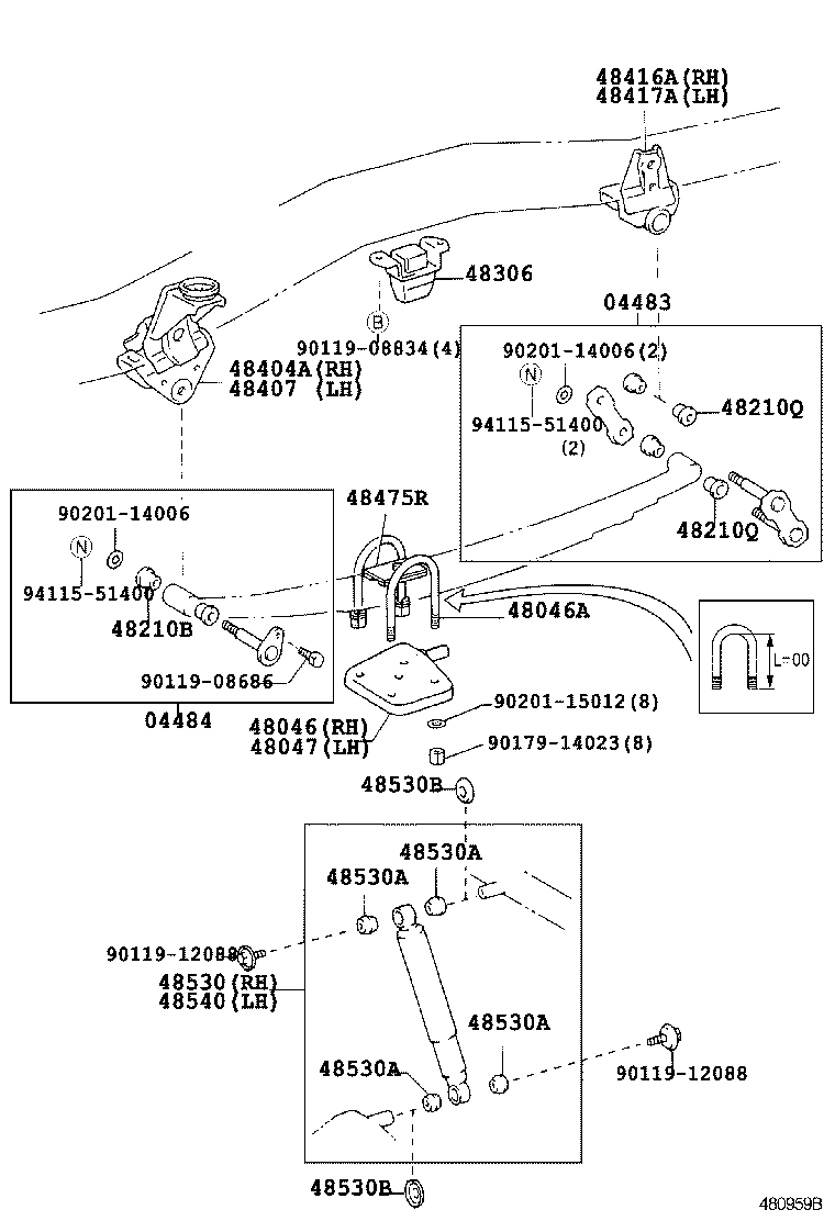 48032-60120 LEAF, REAR SPRING, NO.2 product image