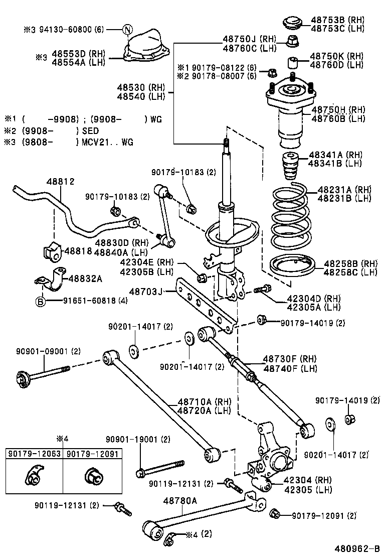 48231-33450 SPRING, COIL, REAR RH product image