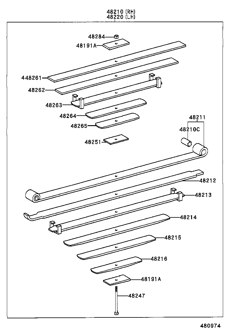 48042-37040 SHACKLE SUB-ASSY, REAR SPRING, NO.2 product image