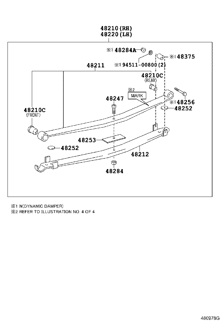 48415-36110 BRACKET, SPRING, NO.3 LH product image